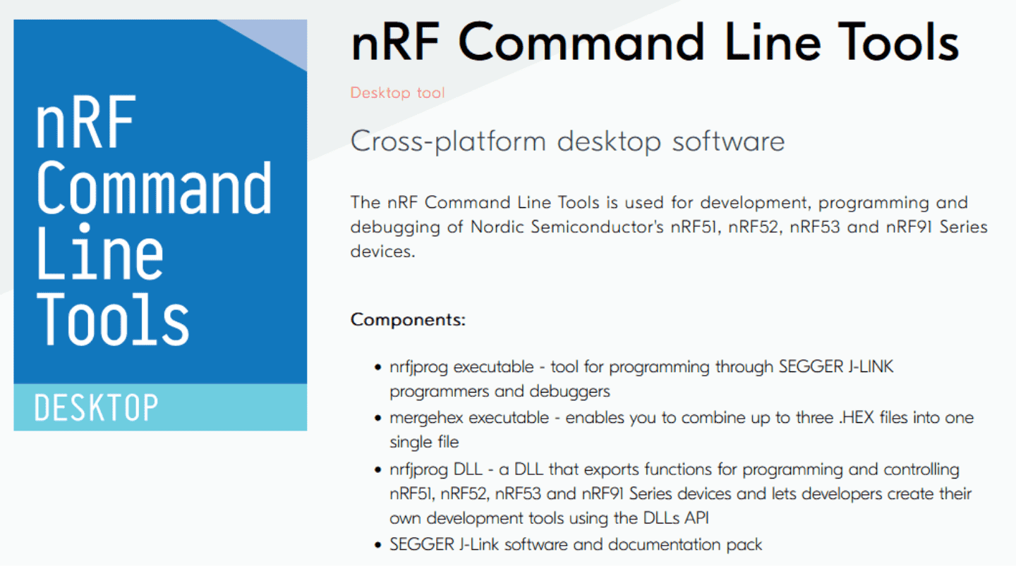 nRF Command Line Tools